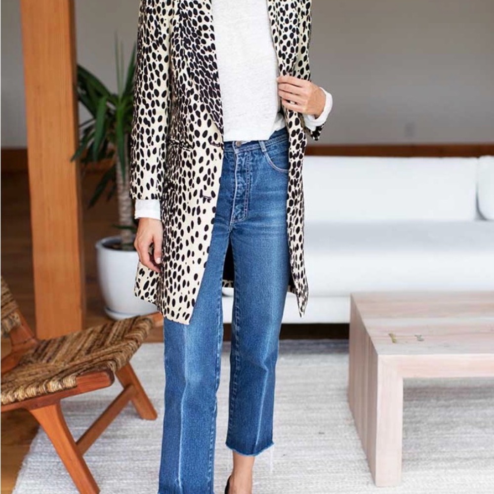 Emerson Fry Wingtip Leopard Coat/Blazer